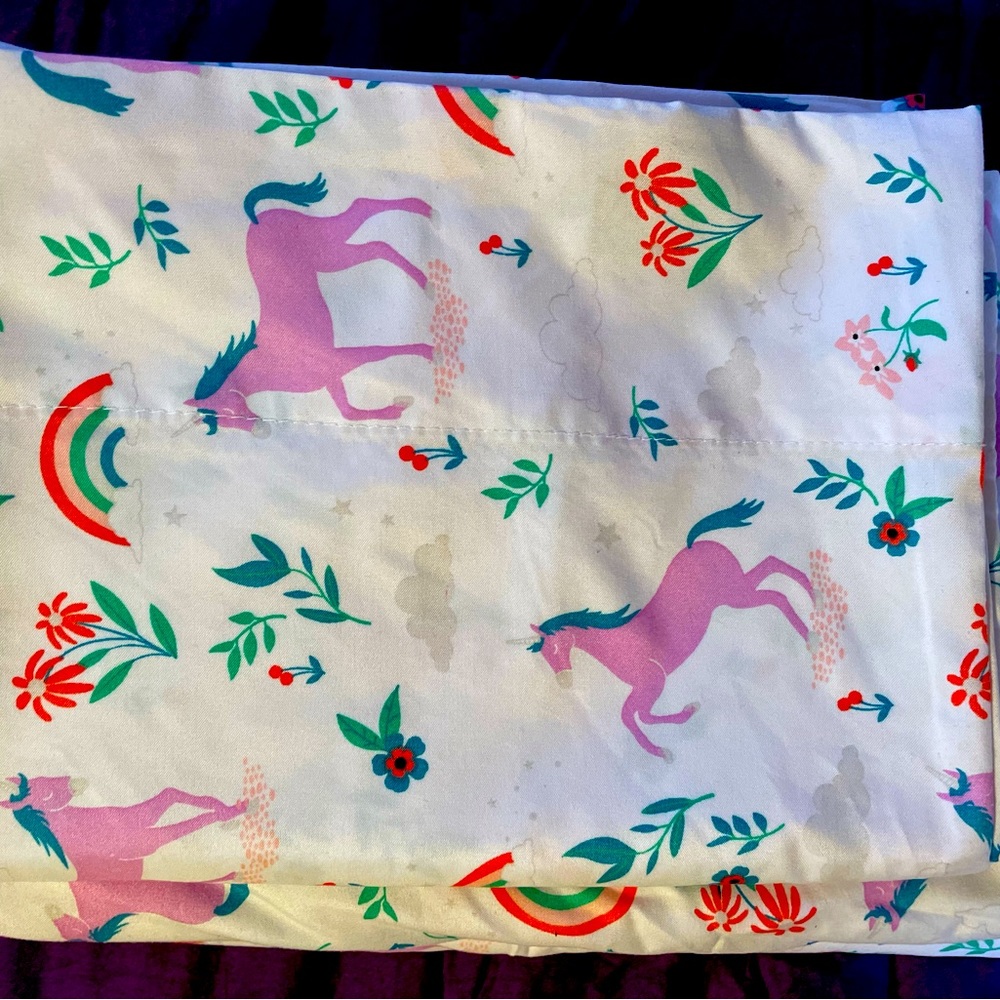 Twin unicorn bedding
